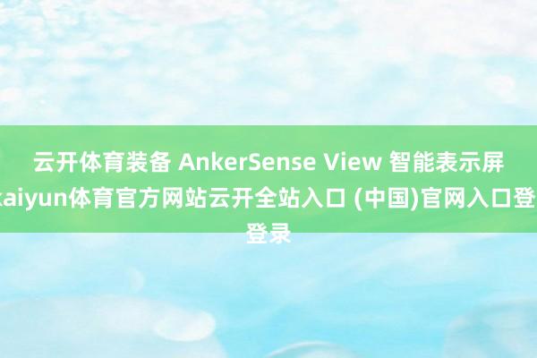 云开体育装备 AnkerSense View 智能表示屏-kaiyun体育官方网站云开全站入口 (中国)官网入口登录