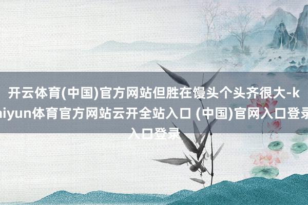 开云体育(中国)官方网站但胜在馒头个头齐很大-kaiyun体育官方网站云开全站入口 (中国)官网入口登录